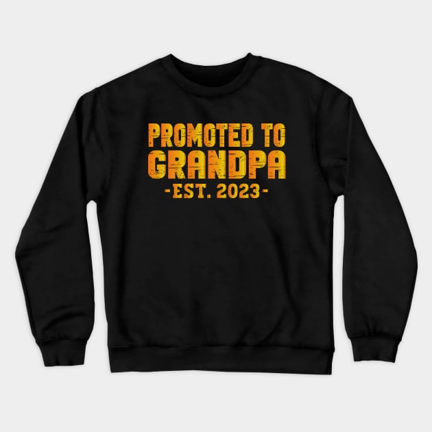 Promoted To Grandpa Crewneck Sweatshirt by AbstractA